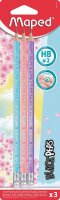 maped BLACKPEPS Bleistifte HB rose, hellblau, flieder mit...