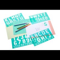 LINEX® Buchstabenschablonen-Set grün