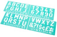 LINEX® Buchstabenschablonen-Set grün