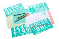 LINEX® Buchstabenschablonen-Set grün