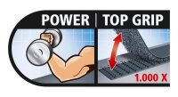 tesa Klettband ON & OFF® EXTRA STRONG schwarz, 1 Rolle