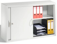 CP Aufsatz-Schiebetürenschrank C 2000 Acurado, 2045-00 S10084 lichtgrau 1 Fachboden 120,0 x 40,0 x 79,0 cm