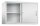CP Aufsatz-Schiebetürenschrank C 2000 Acurado, 2045-00 S10084 lichtgrau 1 Fachboden 120,0 x 40,0 x 79,0 cm