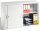 CP Aufsatz-Schiebetürenschrank C 2000 Acurado, 2045-00 S10084 lichtgrau 1 Fachboden 120,0 x 40,0 x 79,0 cm