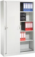 CP Schiebetürenschrank C 2000 Acurado, 2040-00 S10165 lichtgrau 4 Fachböden 120,0 x 40,0 x 195,0 cm
