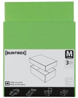BUNTBOX M Geschenkboxen 1,1 l grün 17,0 x 11,0 x 6,0 cm, 3 St.