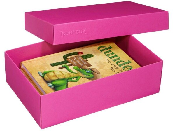 BUNTBOX L Geschenkboxen 3,6 l pink 26,6 x 17,2 x 7,8 cm, 2 St.