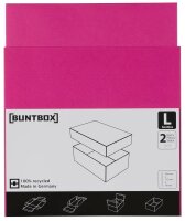 BUNTBOX L Geschenkboxen 3,6 l pink 26,6 x 17,2 x 7,8 cm, 2 St.