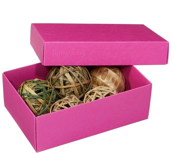 BUNTBOX M Geschenkboxen 1,1 l pink 17,0 x 11,0 x 6,0 cm, 3 St.