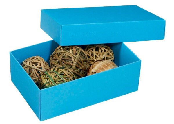 3 BUNTBOX M Geschenkboxen 1,1 l blau 17,0 x 11,0 x 6,0 cm  ( 70-2 )