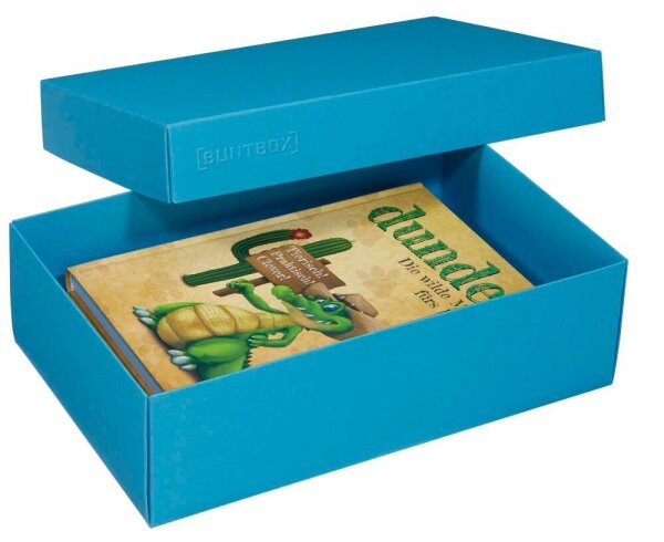 BUNTBOX L Geschenkboxen 3,6 l blau 26,6 x 17,2 x 7,8 cm, 2 St.