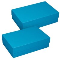 BUNTBOX L Geschenkboxen 3,6 l blau 26,6 x 17,2 x 7,8 cm,...