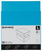 BUNTBOX L Geschenkboxen 3,6 l blau 26,6 x 17,2 x 7,8 cm, 2 St.
