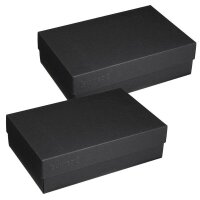 2 BUNTBOX L Geschenkboxen 3,6 l schwarz 26,6 x 17,2 x 7,8...