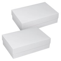 2 BUNTBOX L Geschenkboxen 3,6 l weiß 26,6 x 17,2 x...