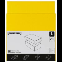 BUNTBOX L Geschenkboxen 3,6 l gelb 26,6 x 17,2 x 7,8 cm, 2 St.