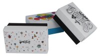 BUNTBOX Geburtstag M Geschenkboxen-Set weiß, 3 St.