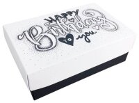 BUNTBOX Geburtstag L Geschenkboxen-Set weiß, 2 St.