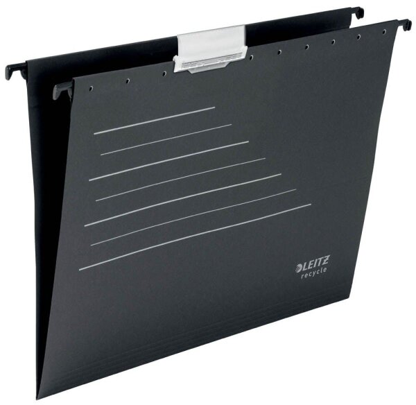 LEITZ Hängemappen ALPHA® recycle 1921 schwarz, 10 St.