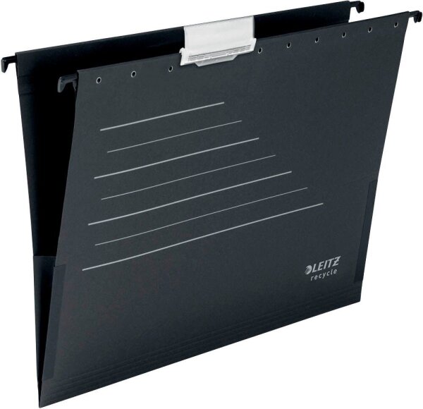 LEITZ Hängetaschen ALPHA® recycle 1922 schwarz, 10 St.