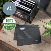 LEITZ Hängetaschen ALPHA® recycle 1922 schwarz, 10 St.