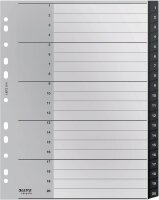 LEITZ Ordnerregister recycle 1211 DIN A4 Vollformat,...