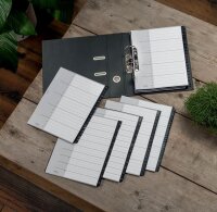 LEITZ Ordnerregister recycle 1211 DIN A4 Vollformat, Überbreite 1-20 schwarz 20-teilig, 1 Satz