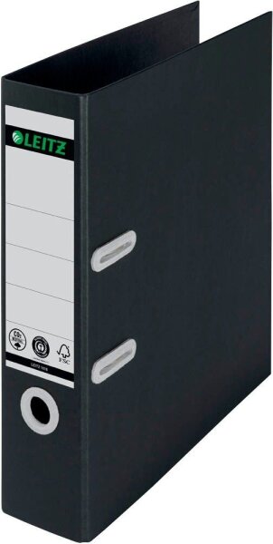 LEITZ recycle 1018 Ordner schwarz Karton 8,0 cm DIN A4, 1 St.