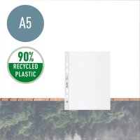 LEITZ Prospekthüllen recycle 4002 DIN A5 transparent genarbt 0,10 mm, 25 St.