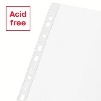Esselte Prospekthüllen DIN A4 transparent genarbt 0,07 mm, 100 St.