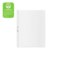 LEITZ Prospekthüllen recycle 4021 Maxi DIN A4 transparent genarbt 0,10 mm, 25 St.
