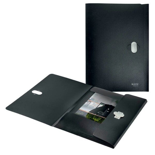 LEITZ Sammelmappe recycle 4622 DIN A4 schwarz, 1 St.