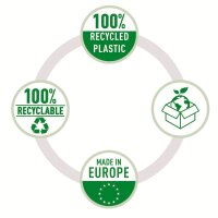Esselte Prospekthüllen DIN A5 transparent genarbt 0,07 mm, 100 St.