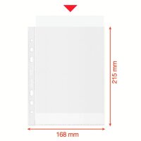 Esselte Prospekthüllen DIN A5 transparent genarbt 0,07 mm, 100 St.