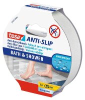tesa Anti-Rutsch-Band Bad und Dusche  transparent 25,0 mm...