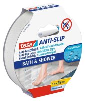 tesa Anti-Rutsch-Band Bad und Dusche  transparent 25,0 mm x 5,0 m