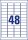 AVERY Zweckform Power-Etiketten L7873-20 weiß 45,7 x 21,2 mm, 20 Blatt