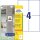 AVERY Zweckform Power-Etiketten L7876-20 weiß 105,0 x 148,0 mm, 20 Blatt