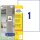 AVERY Zweckform Power-Etiketten L7877-20 weiß 210,0 x 297,0 mm, 20 Blatt
