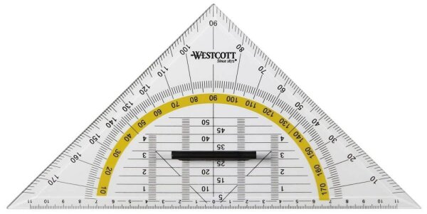 WESTCOTT Geometrie-Dreieck 25,0 cm