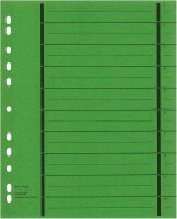 Wekre Trennblätter DIN A4 1-10 grün, 190 g/qm,...