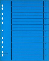 Wekre Trennblätter DIN A4 1-10 blau, 190 g/qm, 50 St.