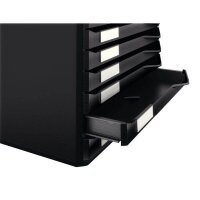 LEITZ Schubladenbox Formular-Set  schwarz 52940095, DIN...
