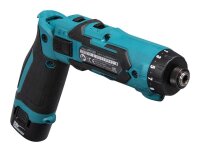 makita DF012DSE Akku-Bohrschrauber 7,2 V, mit 2 Akkus