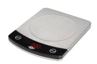 WEDO Küchenwaage PROFI-STEEL silber für max....