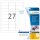 HERMA Sicherheitsetiketten 4233 weiß 63,5 x 29,6 mm, 25 Blatt