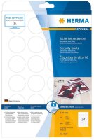HERMA Sicherheitsetiketten 4234 weiß 40,0 x 40,0 mm, 25 Blatt