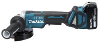 makita DGA517RTJ Akku-Winkelschleifer 18,0 V, mit 2 Akkus