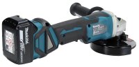 makita DGA517RTJ Akku-Winkelschleifer 18,0 V, mit 2 Akkus