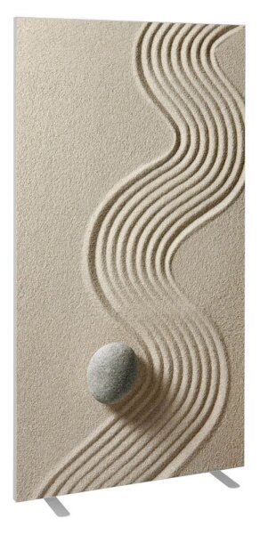 PAPERFLOW Trennwand easyScreen ES97005, Sand bunt 94,0 x 173,2 cm, 1 St.